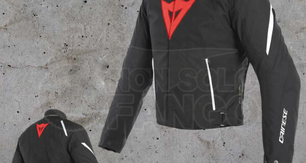 Giubbotto Dainese LAGUNA SECA 3 D-DRY JACKET Black/Lava-Red/White