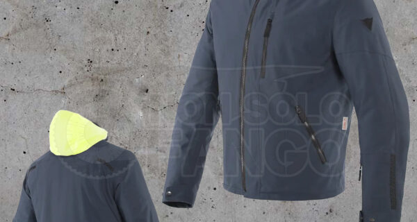 Giubbotto Dainese MAYFAIR D-DRY® JACKET Fluo-Yellow/Ebony/Ebony