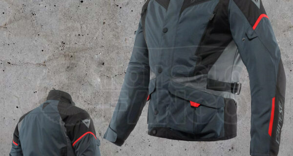 Giubbotto Dainese TEMPEST 3 D-DRY Ebony/Black/Lava-Red