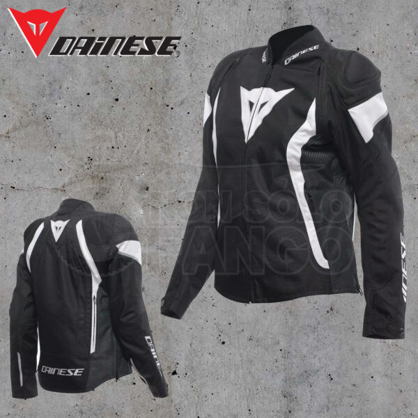 Giubbotto Dainese AVRO 5 TEX JACKET LADY Black/White/Black