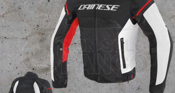 Giubbotto Dainese AIR FRAME D1 TEX JACKET Black/White/Red