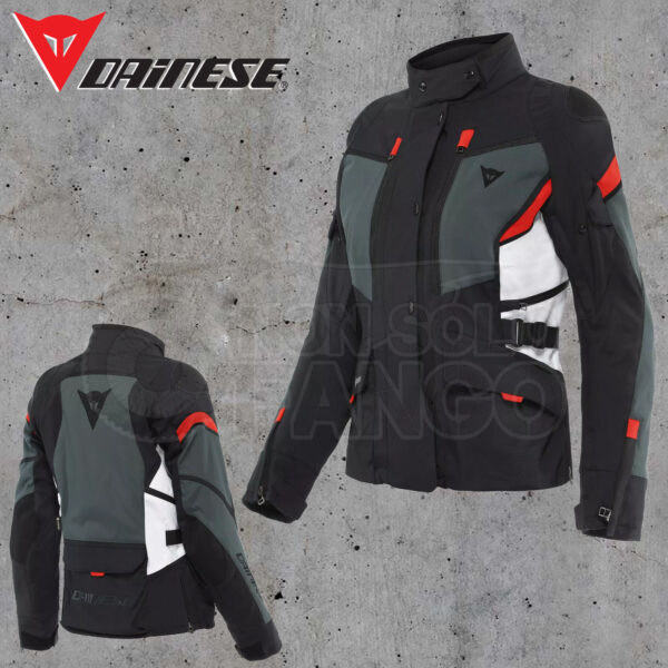 Giubbotto Dainese CARVE MASTER 3 LADY GORE-TEX JACKET Black/Ebony/Lava-Red