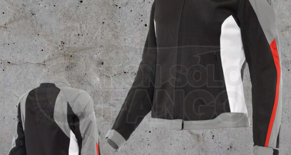 Giubbotto Dainese HYDRAFLUX 2 AIR LADY D-DRY JACKET Black/Charcoal-Gray/Lava-red