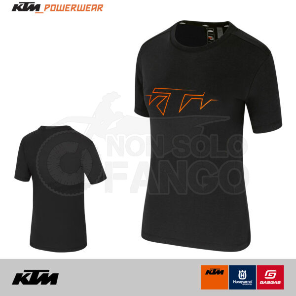 T-SHIRT KTM POWER WEAR 2025 WOMEN LOGO TEE