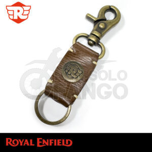PORTACHIAVI IN PELLE E METALLO ROYAL ENFIELD KEYHOLDER