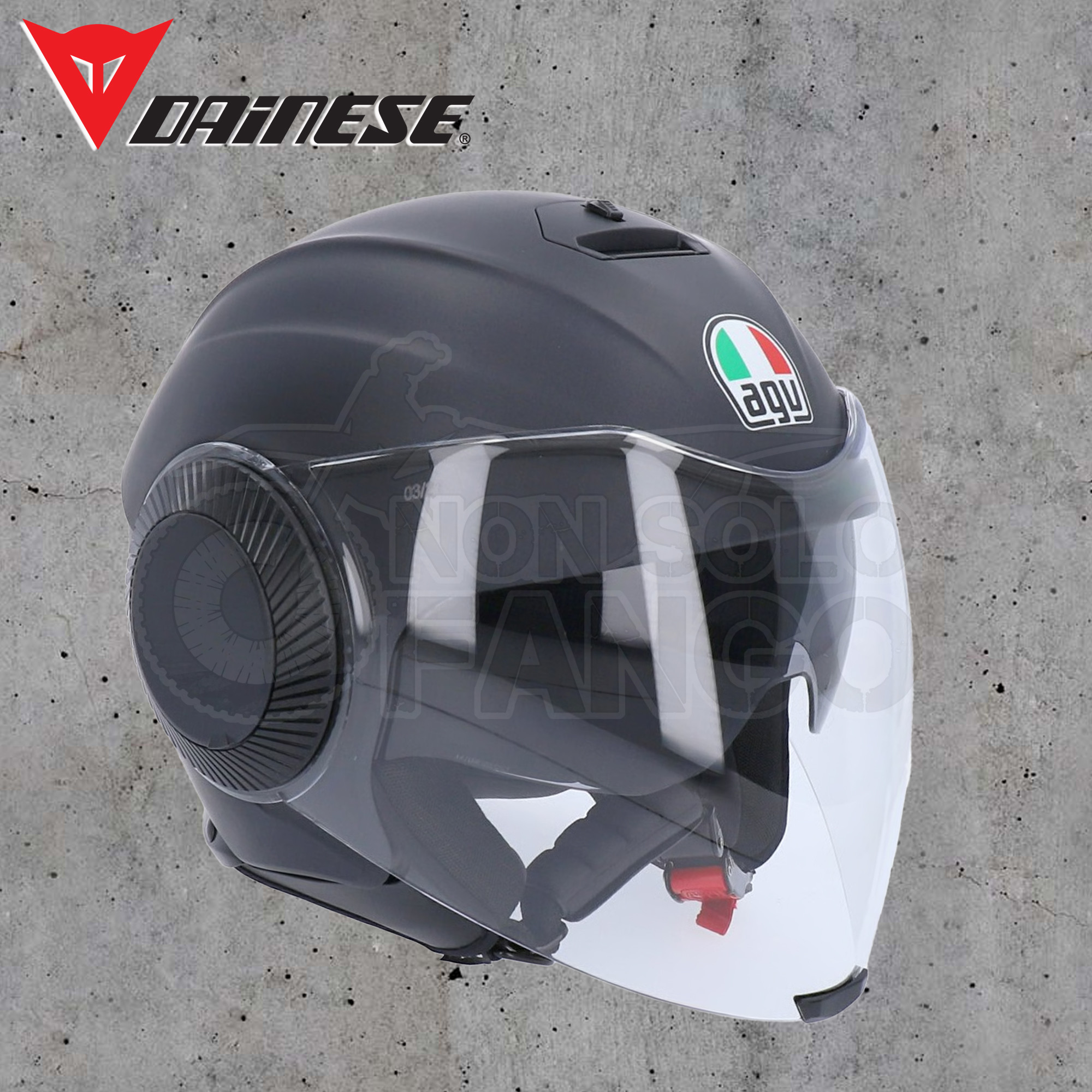 CASCO JET AGV ORBYT E2205 SOLID MATT BLACK