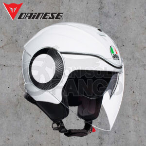 CASCO JET AGV ORBYT E2205 SOLID PEARL WHITE